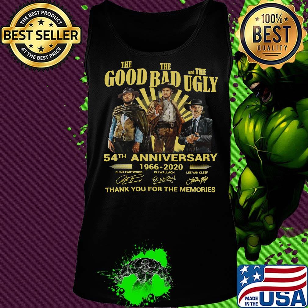 The good the bad and the ugly 54th anniversary 1966 2020 thank you for the memories signatures s Tank top The good the bad and the ugly 54th anniversary 1966 2020 thank you for the memories signatures s Tank top