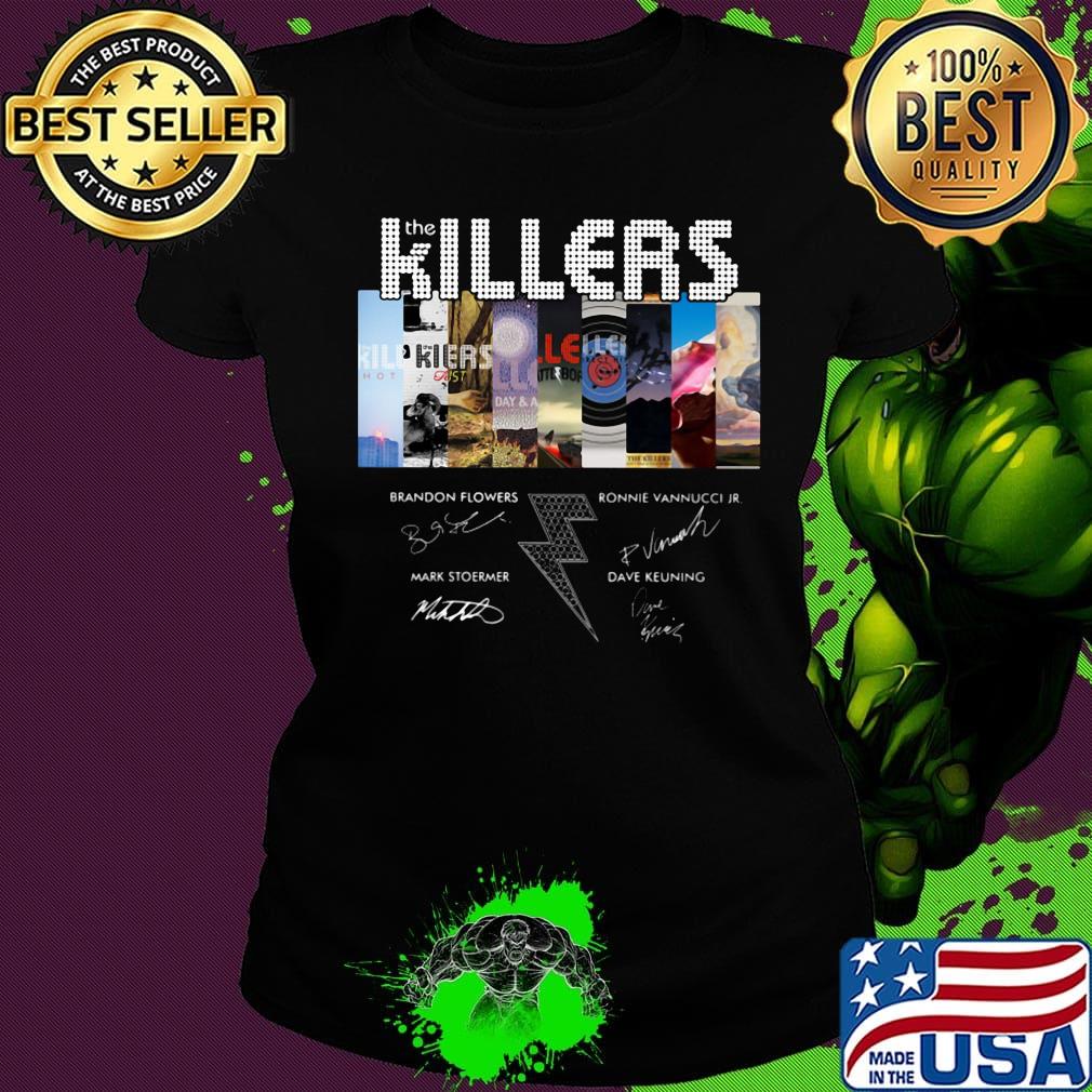 The killers band members signatures s Ladies tee The killers band members signatures s Ladies tee