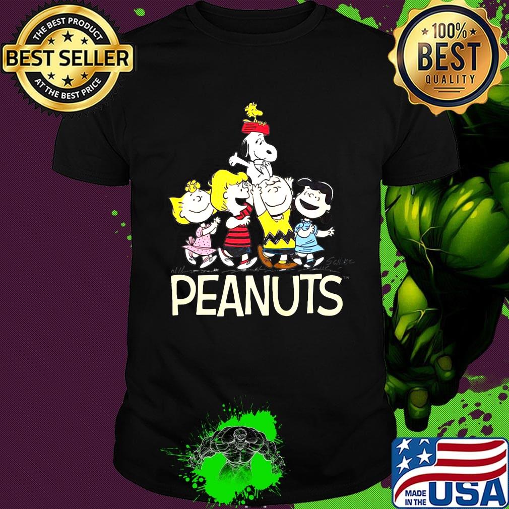 The peantuts cartoon film characters shirt