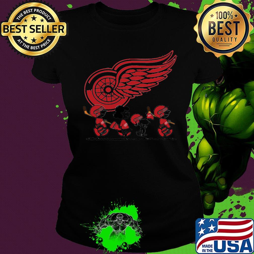 The peanuts detroit red wings hockey logo s Ladies tee The peanuts detroit red wings hockey logo s Ladies tee