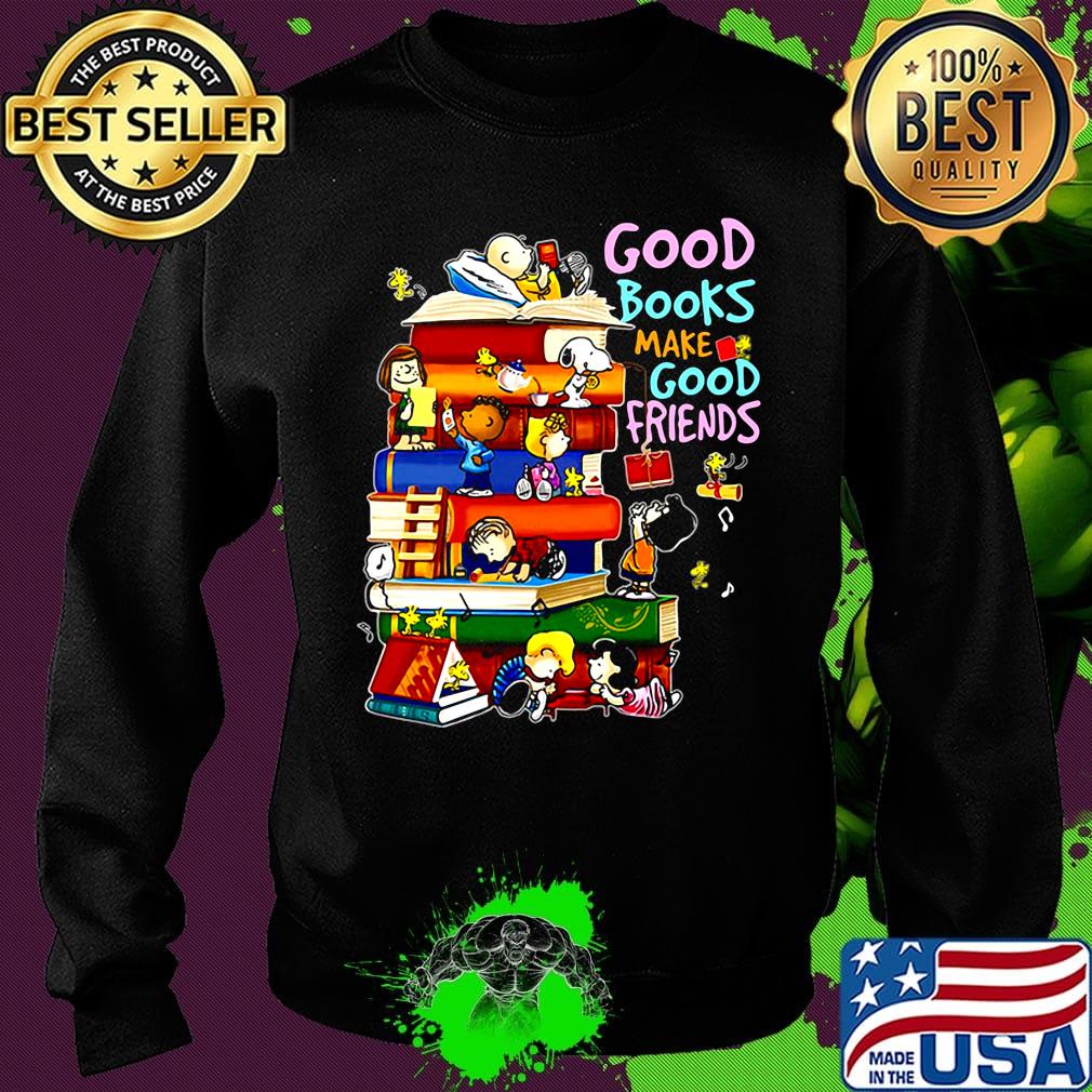 The peanuts good books make good friends s Sweater The peanuts good books make good friends s Sweater