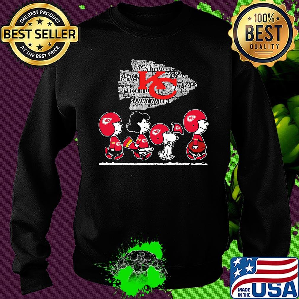 The peanuts kansas city chiefs football logo s Sweater The peanuts kansas city chiefs football logo s Sweater