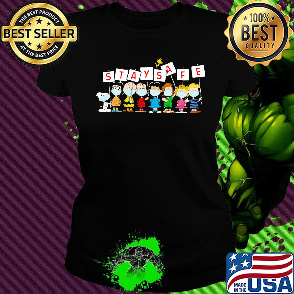 The peanuts mask stay safe s Ladies tee The peanuts mask stay safe s Ladies tee