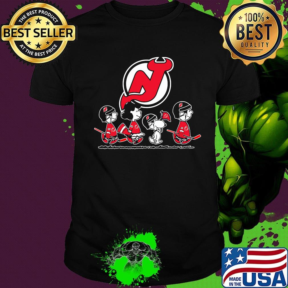 The peanuts new jersey devils hockey logo shirt