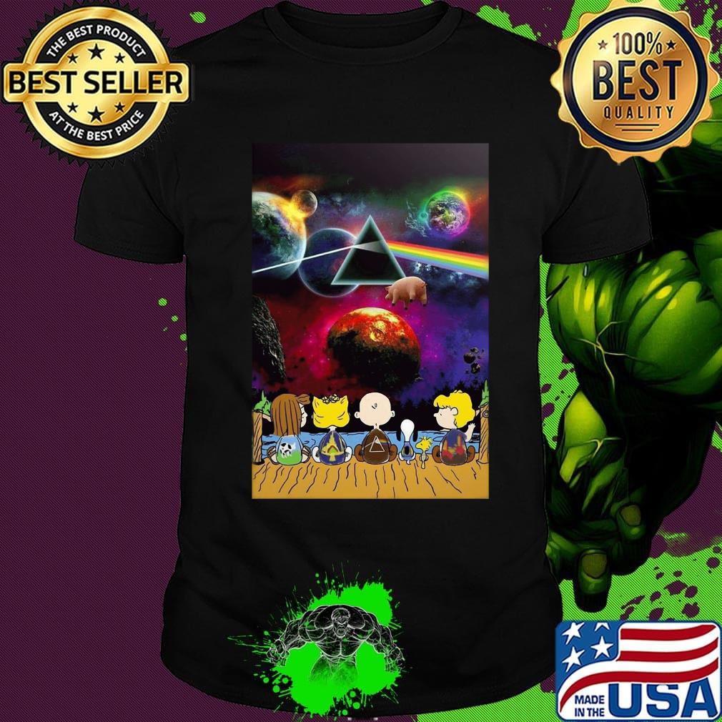 The peanuts seeing star wars pink floyd shirt