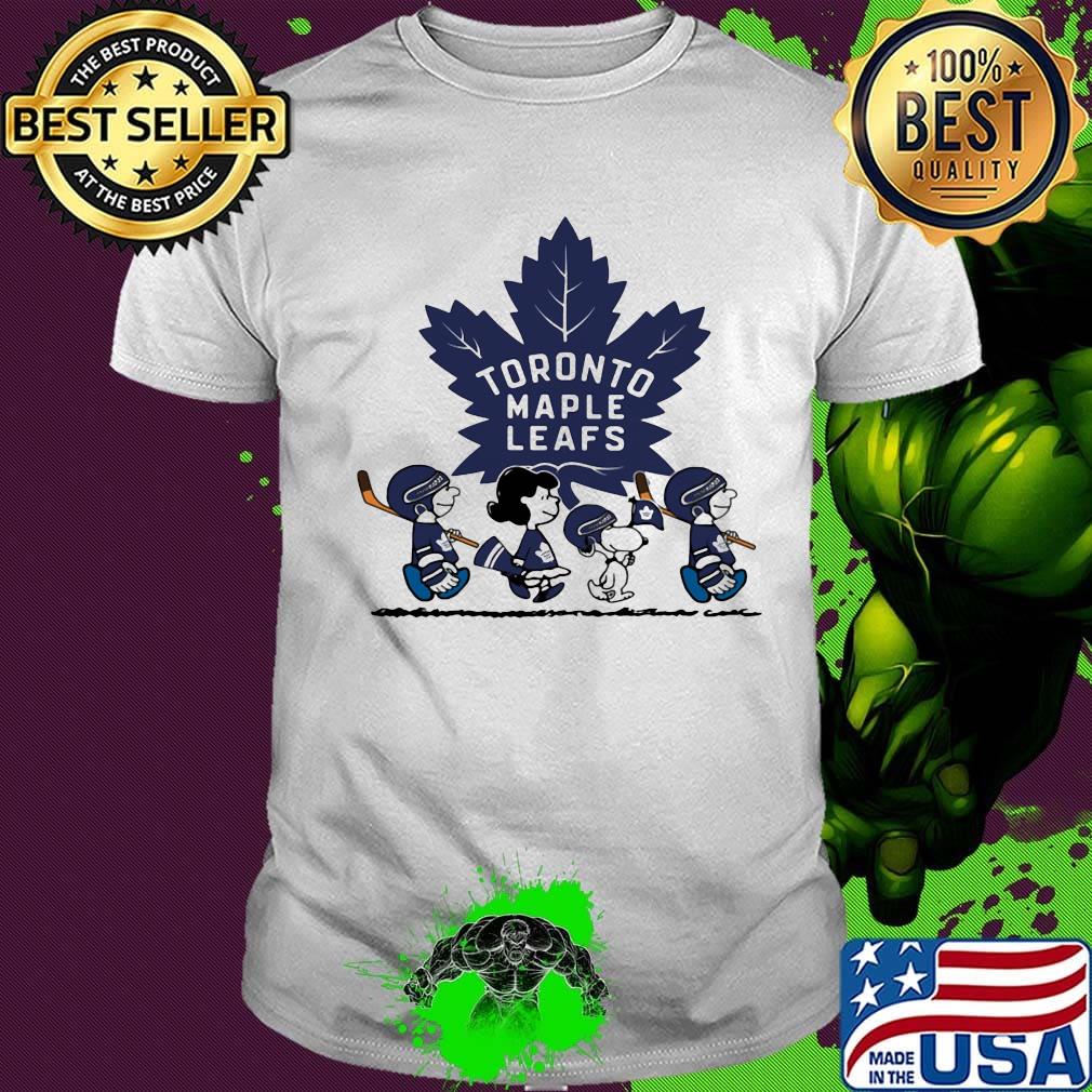 The peanuts toronto maple leafs hockey logo shirt