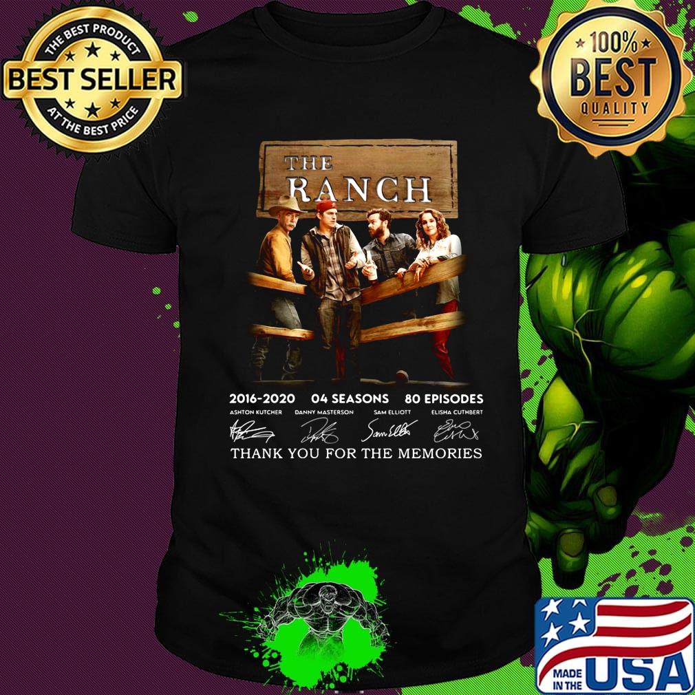 The ranch 2016 2020 04 seasons 80 episodes thank you for the memories signatures shirt