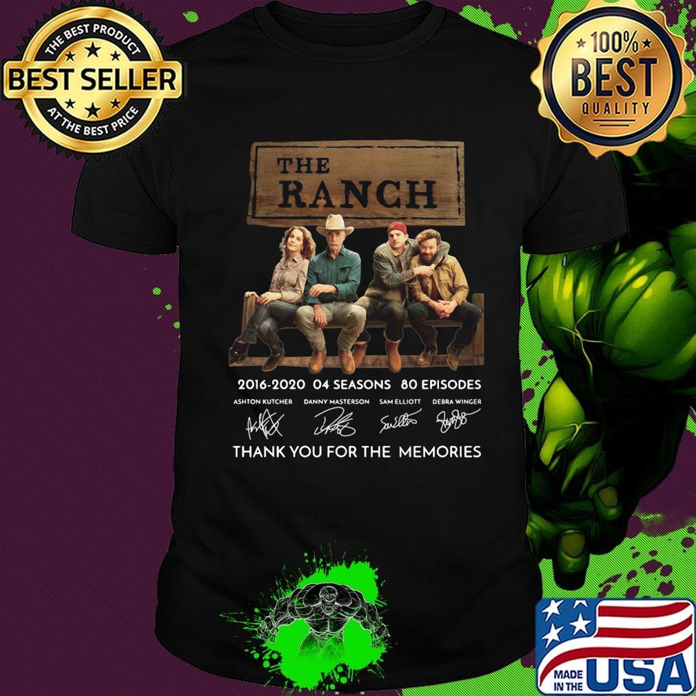The ranch 2016 2020 04 seasons 80 episodes thank you for the memories signatures shirt