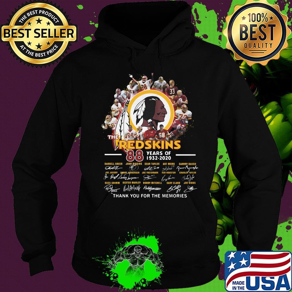 The Red Skins 88 year of 1932-2020 Thank you for the memories s Hoodie The Red Skins 88 year of 1932-2020 Thank you for the memories s Hoodie