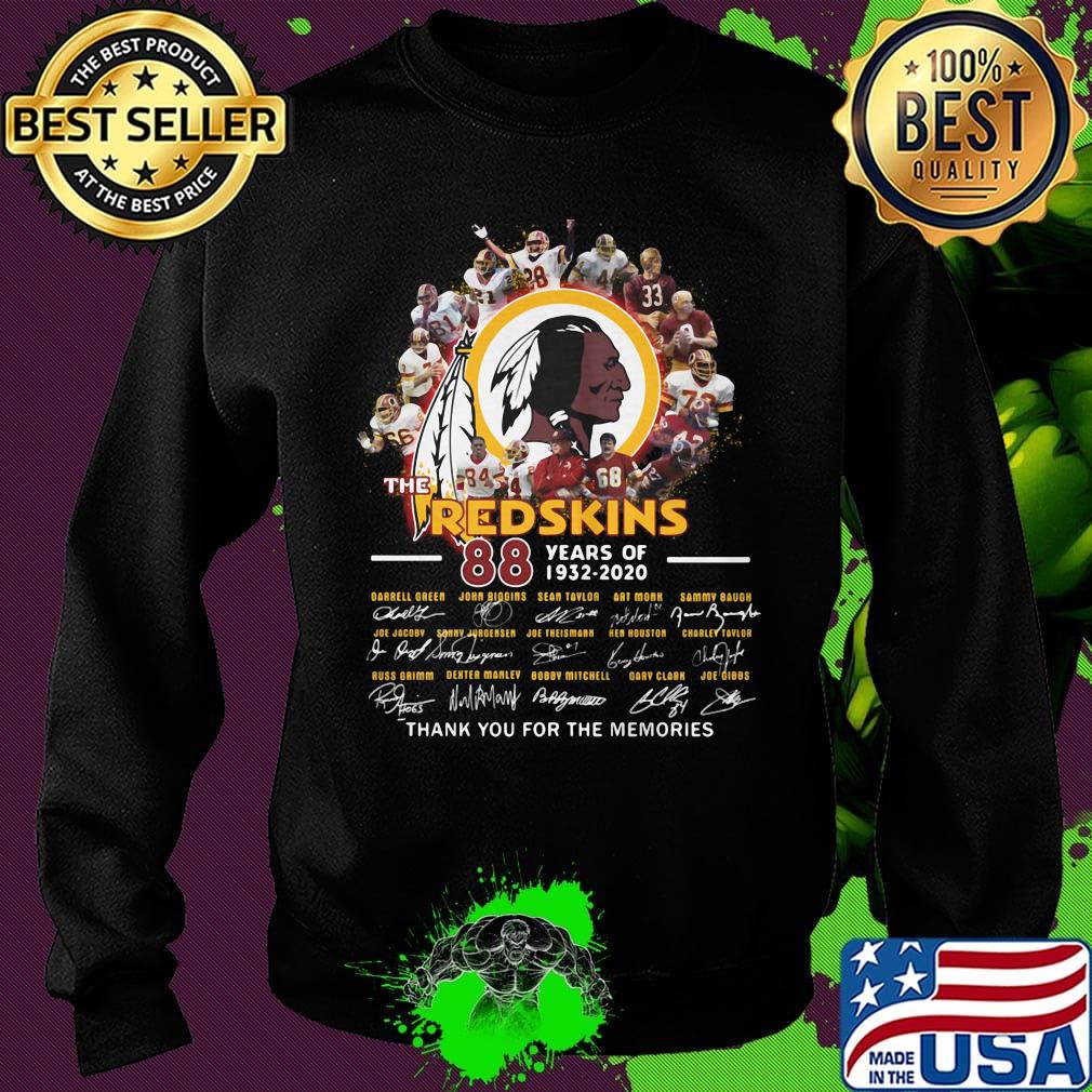 The Red Skins 88 year of 1932-2020 Thank you for the memories s Sweater The Red Skins 88 year of 1932-2020 Thank you for the memories s Sweater