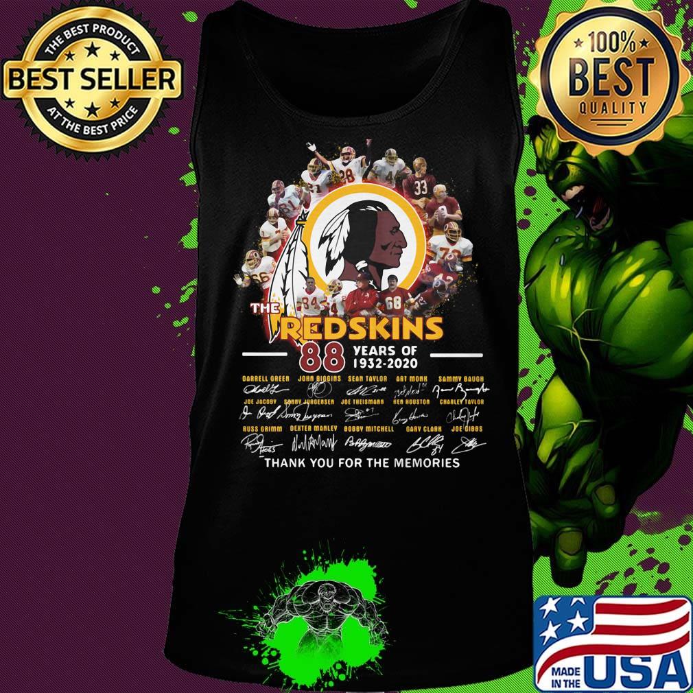 The Red Skins 88 year of 1932-2020 Thank you for the memories s Tank top The Red Skins 88 year of 1932-2020 Thank you for the memories s Tank top