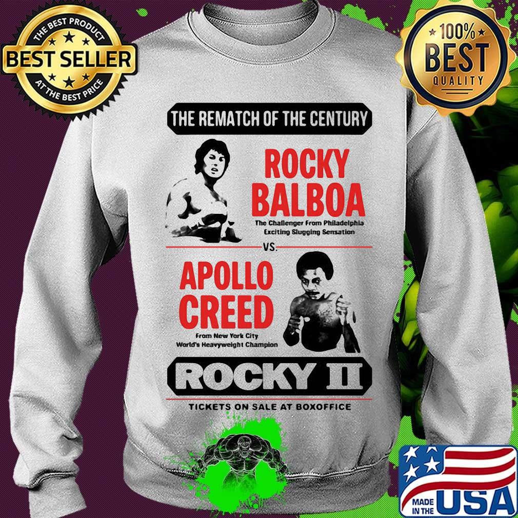 The rematch of the century rocky balboa vs apollo creed rocky ii tickets on sale at box office s Sweater The rematch of the century rocky balboa vs apollo creed rocky ii tickets on sale at box office s Sweater