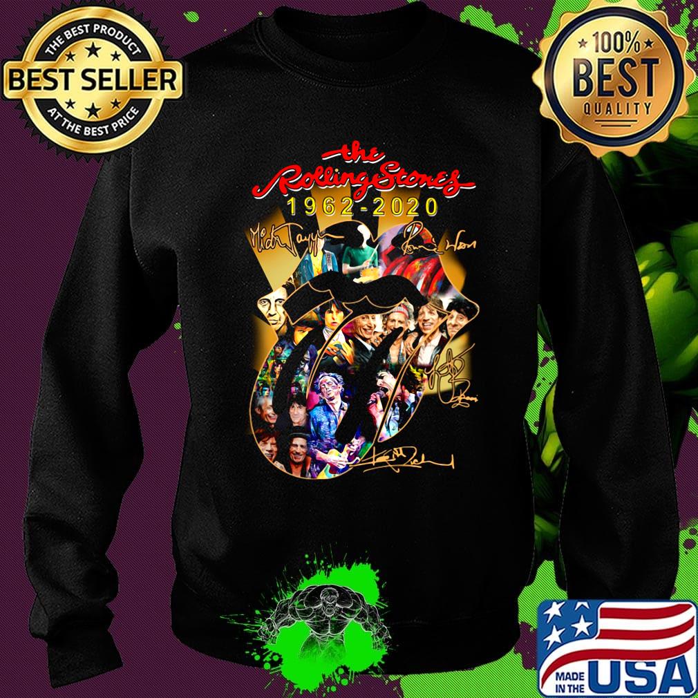 The rolling stones 1962 2020 members signatures s Sweater The rolling stones 1962 2020 members signatures s Sweater