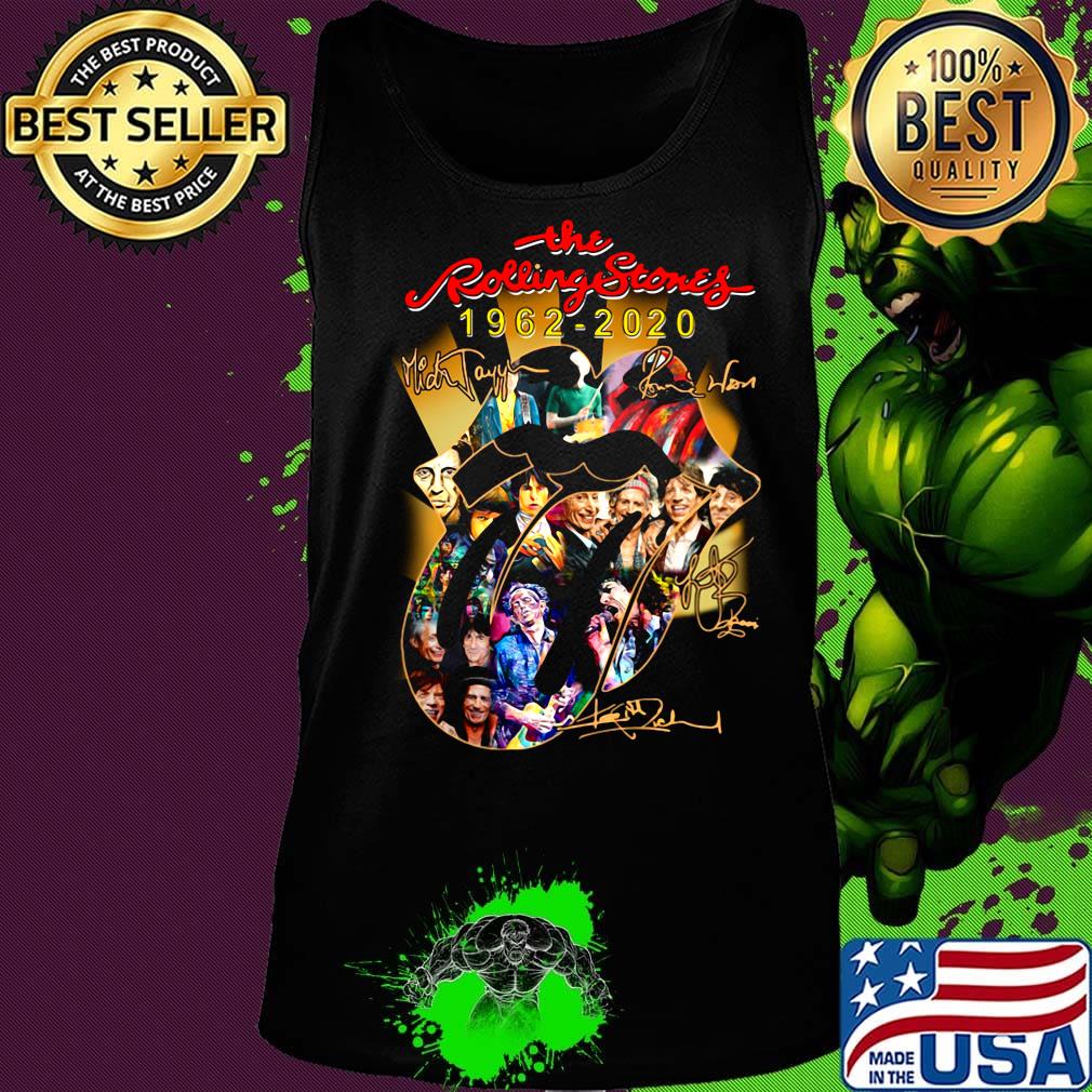 The rolling stones 1962 2020 members signatures s Tank top The rolling stones 1962 2020 members signatures s Tank top