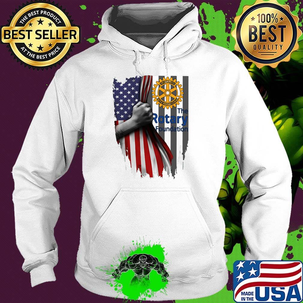 The rotary foundation logo american flag independence day s Hoodie The rotary foundation logo american flag independence day s Hoodie