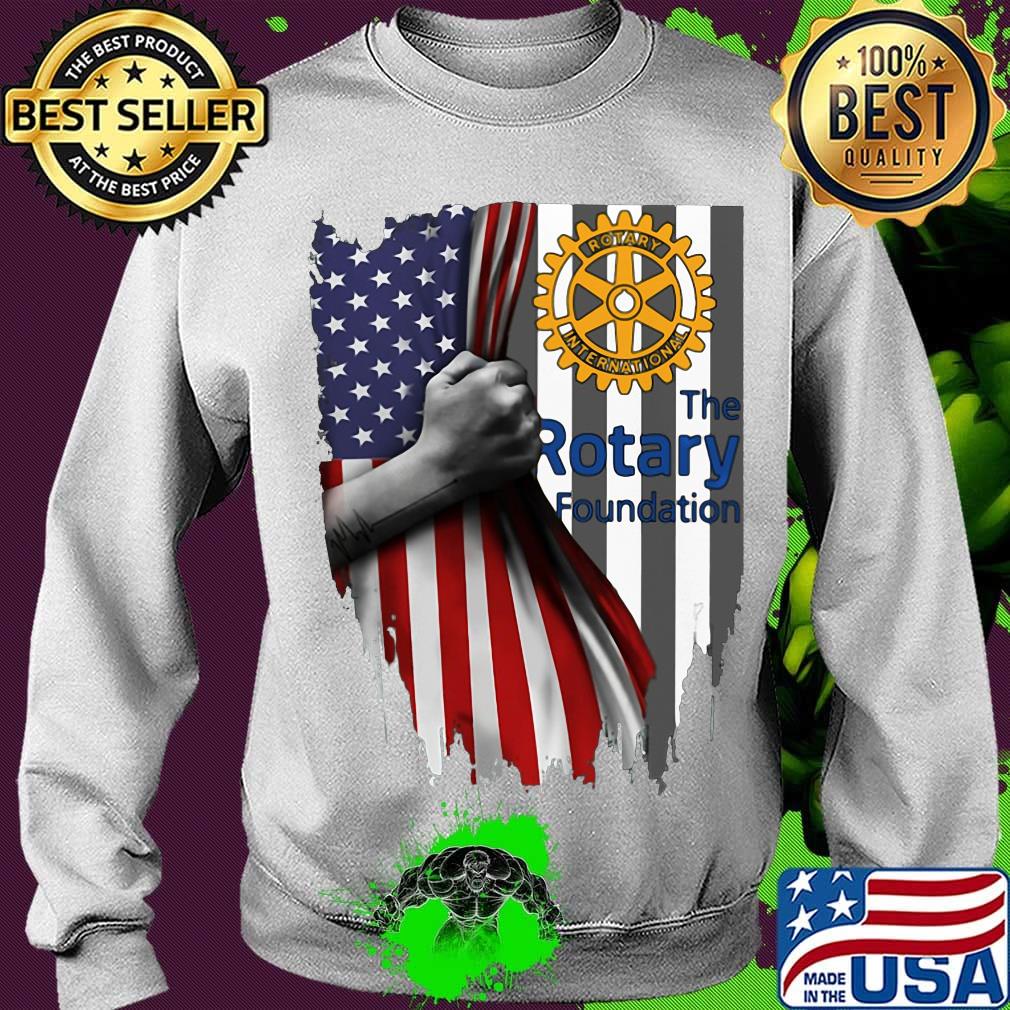 The rotary foundation logo american flag independence day s Sweater The rotary foundation logo american flag independence day s Sweater