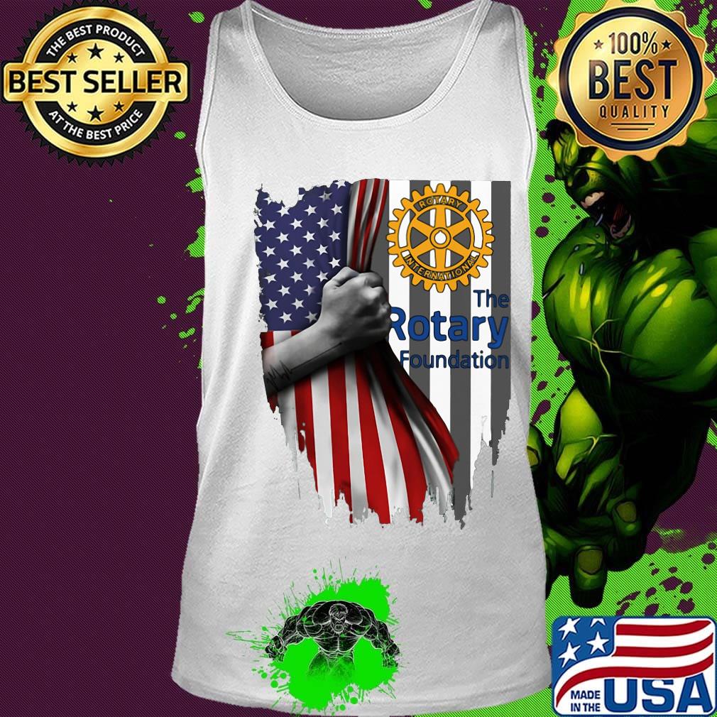 The rotary foundation logo american flag independence day s Tank top The rotary foundation logo american flag independence day s Tank top