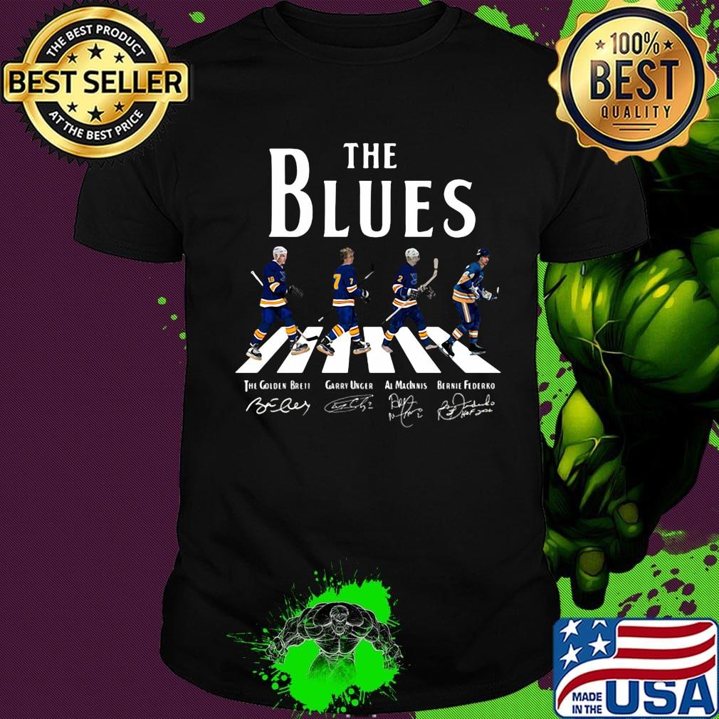The st. louis blue hockey team abbey road signatures shirt