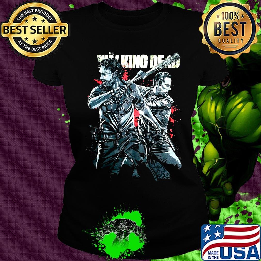 The Walking dead rick grimes and negan s Ladies tee The Walking dead rick grimes and negan s Ladies tee