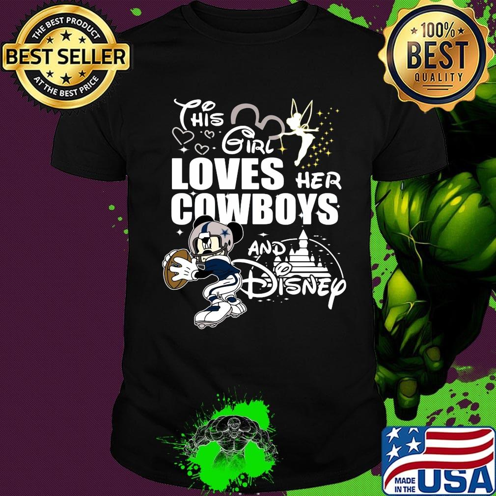 This girl loves her cowboys and disney shirt