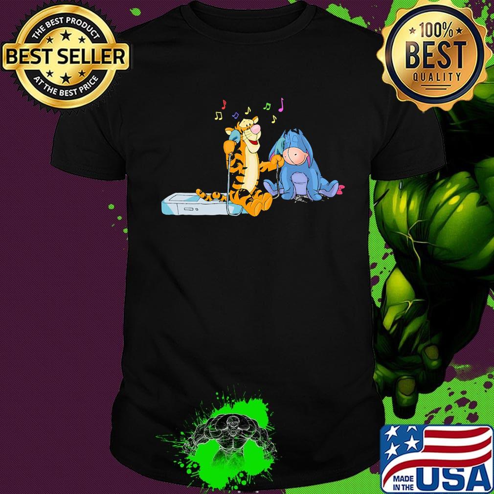 Tigger Eeyore listen music shirt