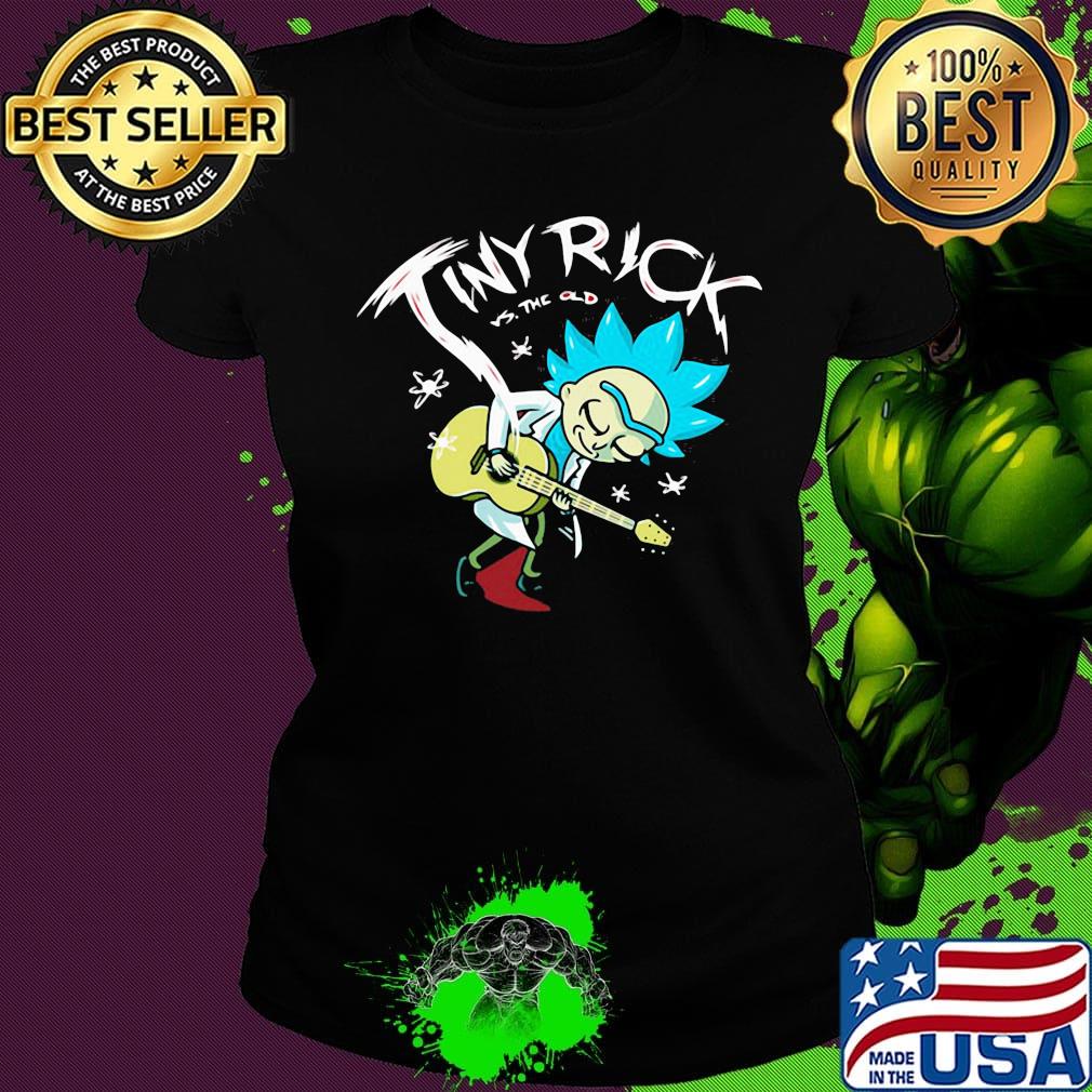 Tiny rick vs the old playing guitar s Ladies tee Tiny rick vs the old playing guitar s Ladies tee