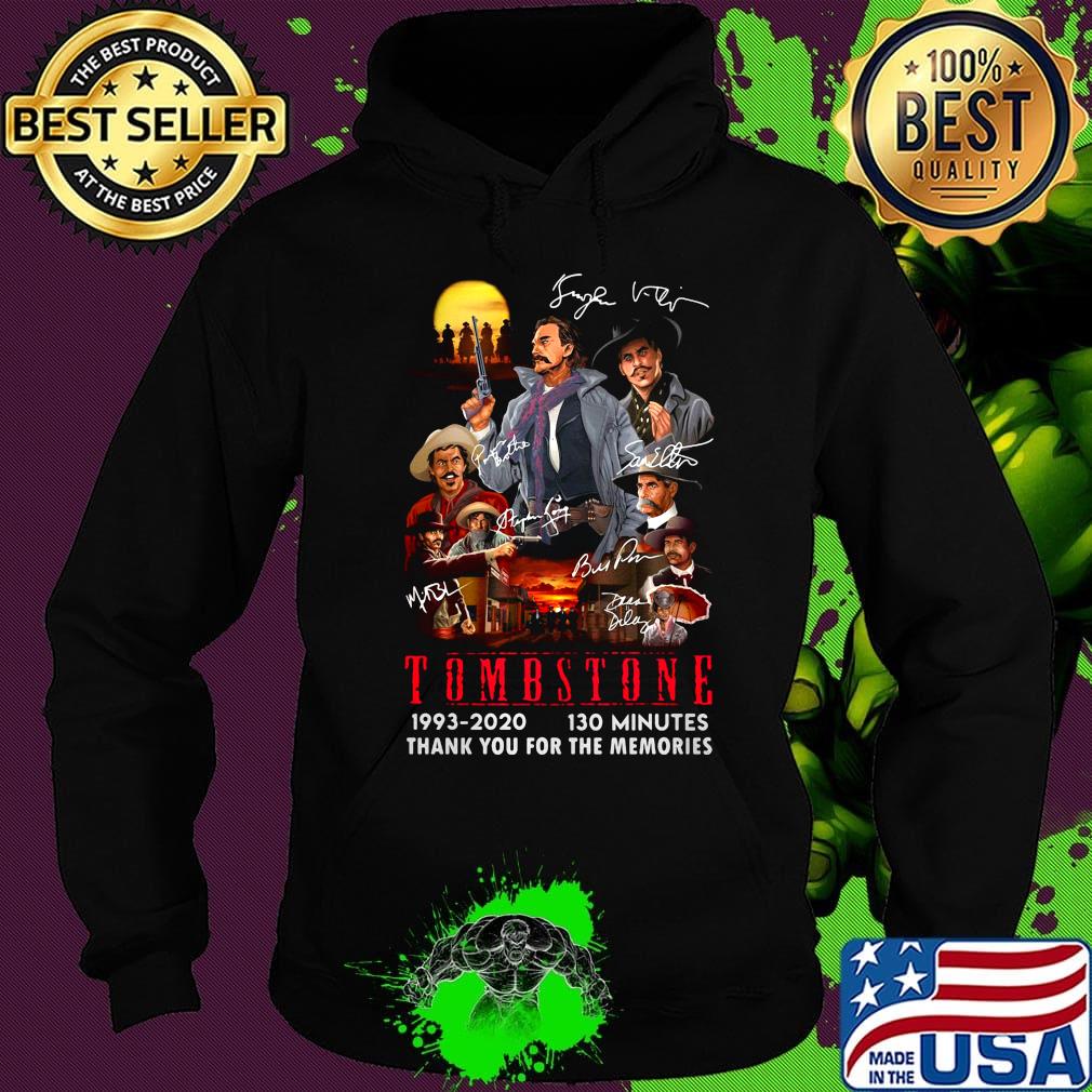 Tombstone 1993 2020 130 minutes thank you for the memories s Hoodie Tombstone 1993 2020 130 minutes thank you for the memories s Hoodie