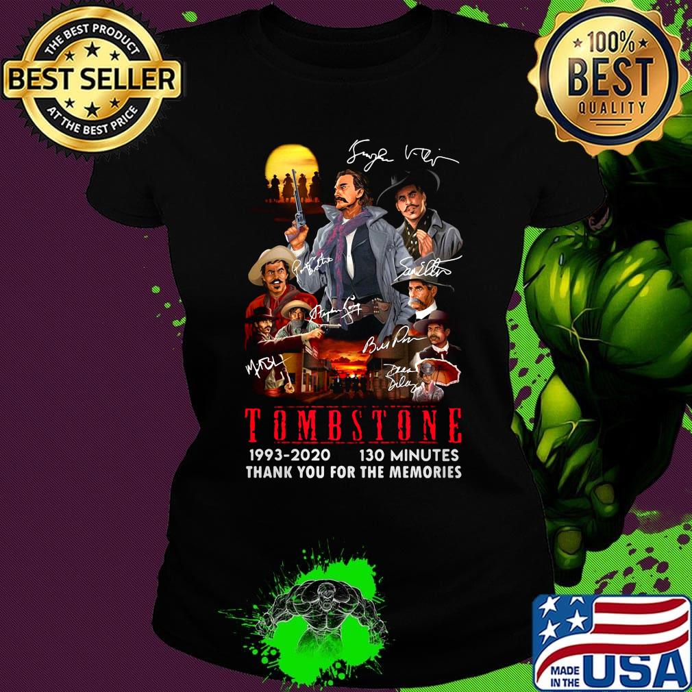 Tombstone 1993 2020 130 minutes thank you for the memories s Ladies tee Tombstone 1993 2020 130 minutes thank you for the memories s Ladies tee