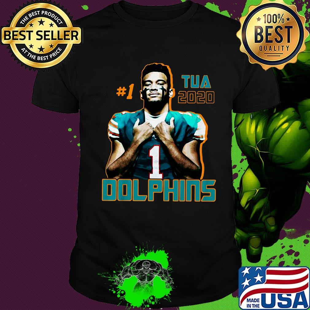 Tua tagovailoa 1 2020 miami dolphins football team shirt