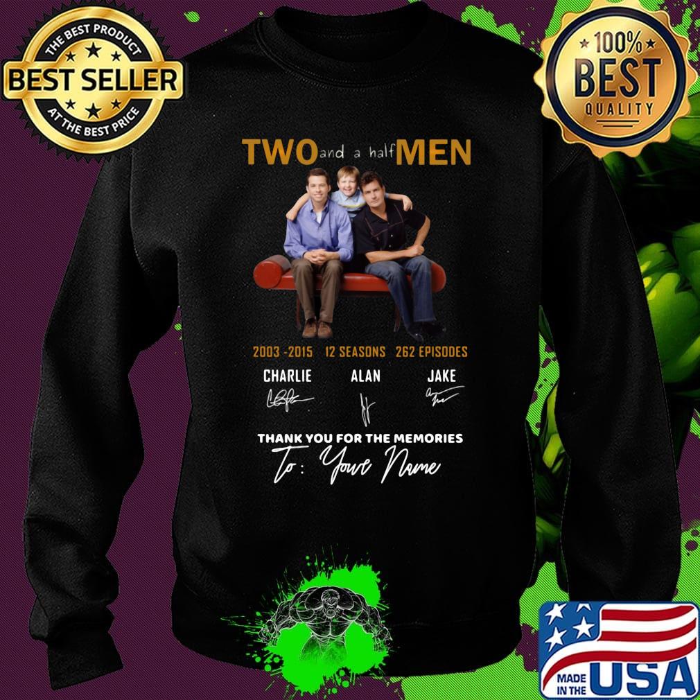 Two and a half men 2003 2015 12 seasons 262 episodes thank you for the memories to your name signatures s Sweater Two and a half men 2003 2015 12 seasons 262 episodes thank you for the memories to your name signatures s Sweater