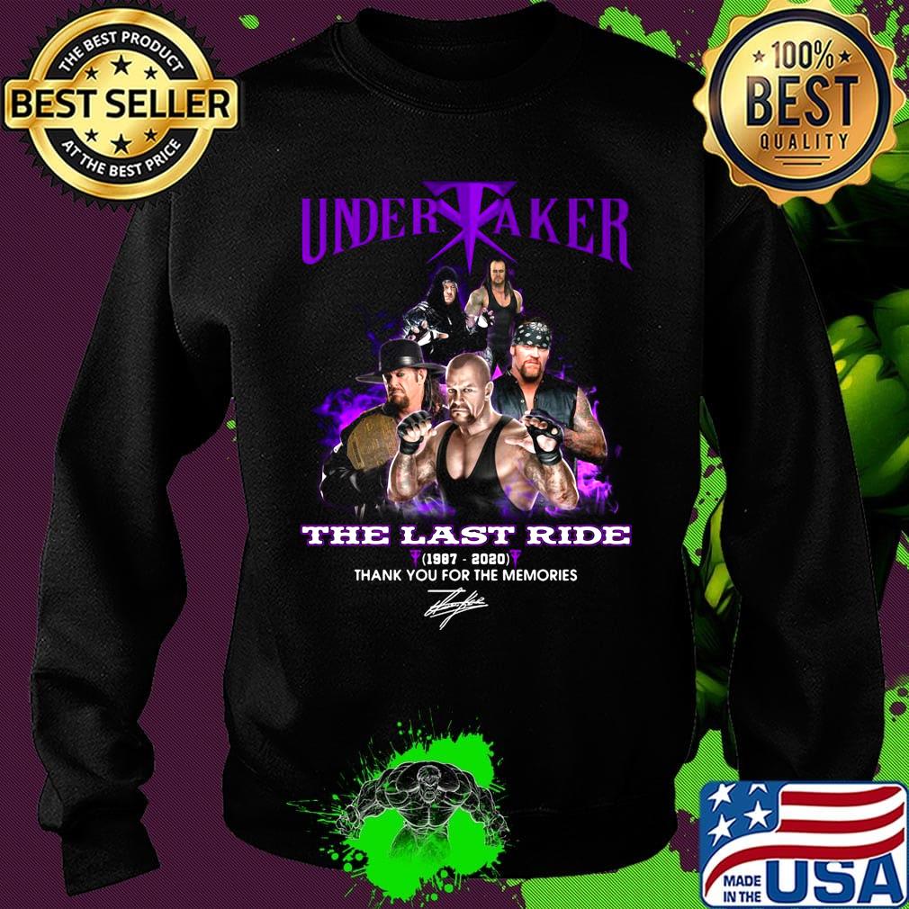 Undertaker the last ride 1987 2020 thank you for the memories signature s Sweater Undertaker the last ride 1987 2020 thank you for the memories signature s Sweater