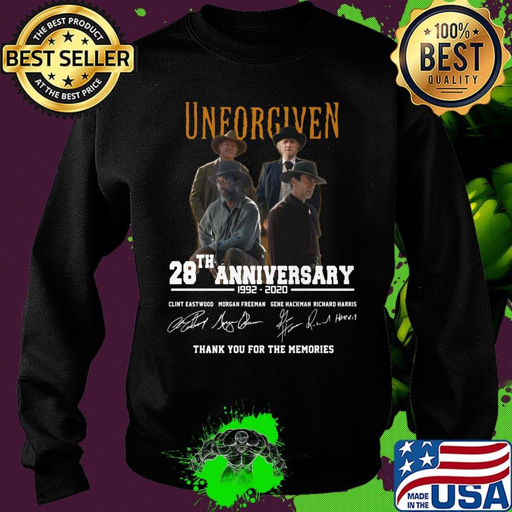 Unforgiven movie 28th anniversary 1992 2020 thank you for the memories signatures s Sweater Unforgiven movie 28th anniversary 1992 2020 thank you for the memories signatures s Sweater