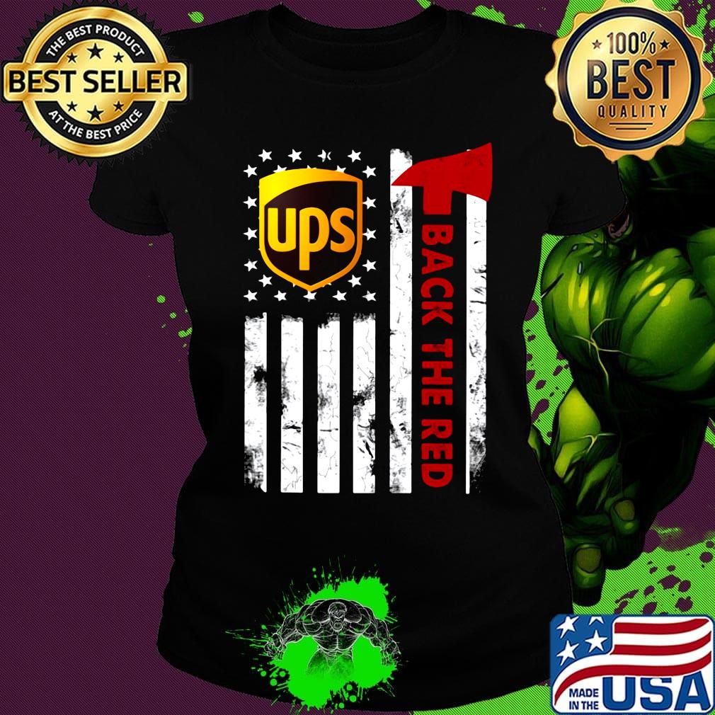 Ups back the red american flag independence day s Ladies tee Ups back the red american flag independence day s Ladies tee