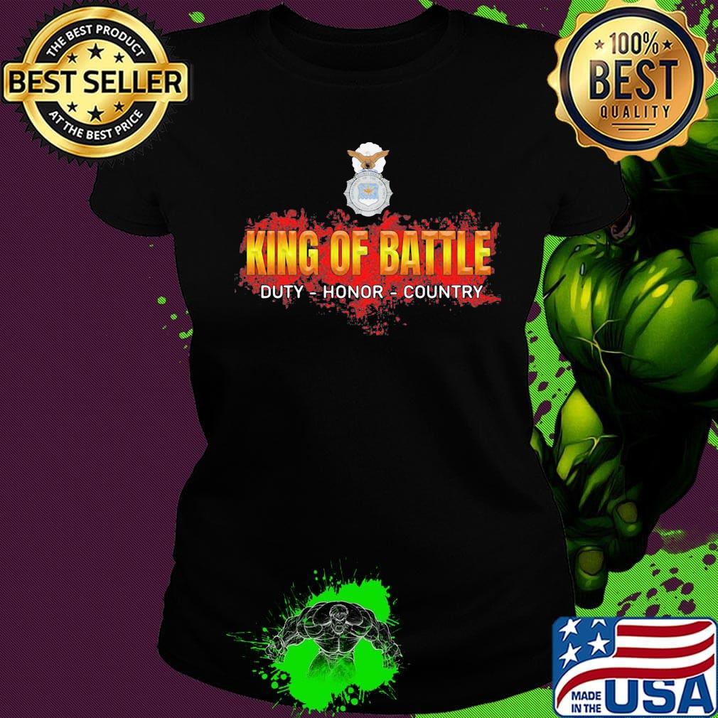 Usaf security police king of battle duty honor country s Ladies tee Usaf security police king of battle duty honor country s Ladies tee