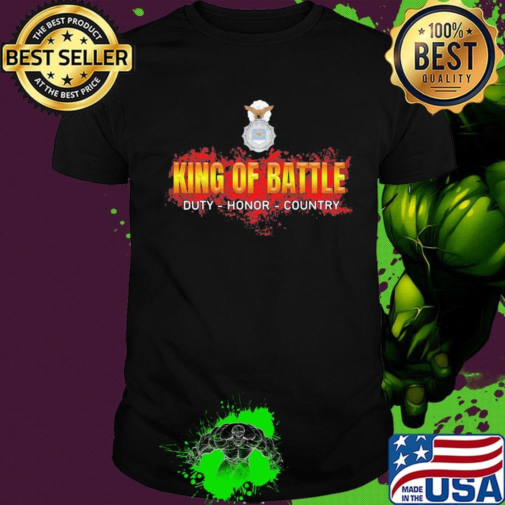 Usaf security police king of battle duty honor country shirt