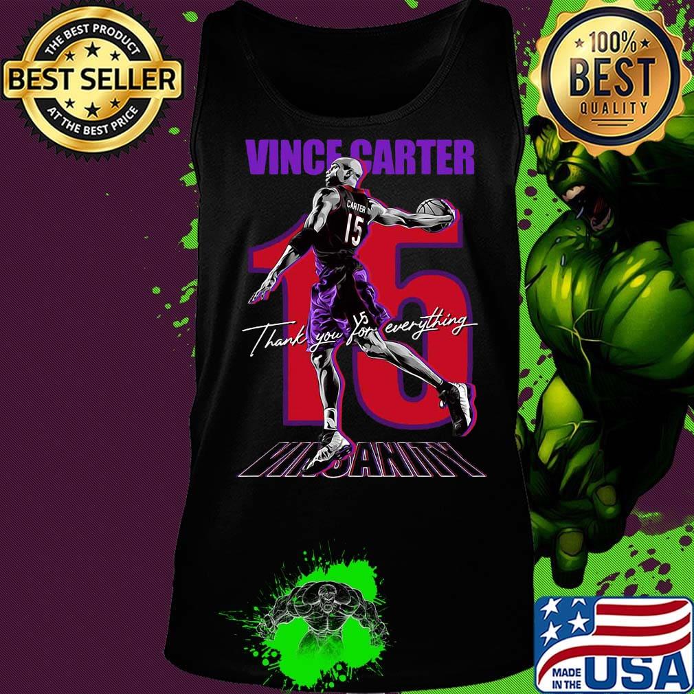 Vince carter 15 thank you for everything vinsanity s Tank top Vince carter 15 thank you for everything vinsanity s Tank top