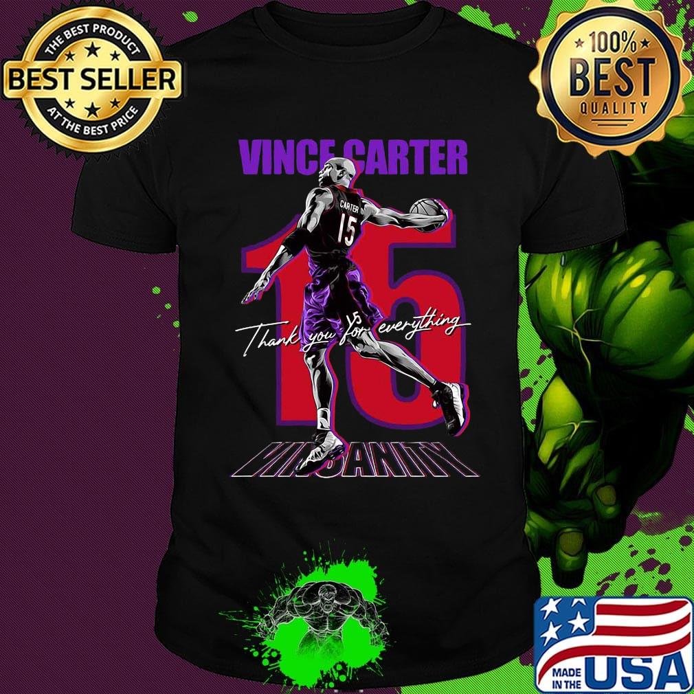 Vince carter 15 thank you for everything vinsanity shirt Vince carter 15 thank you for everything vinsanity shirt