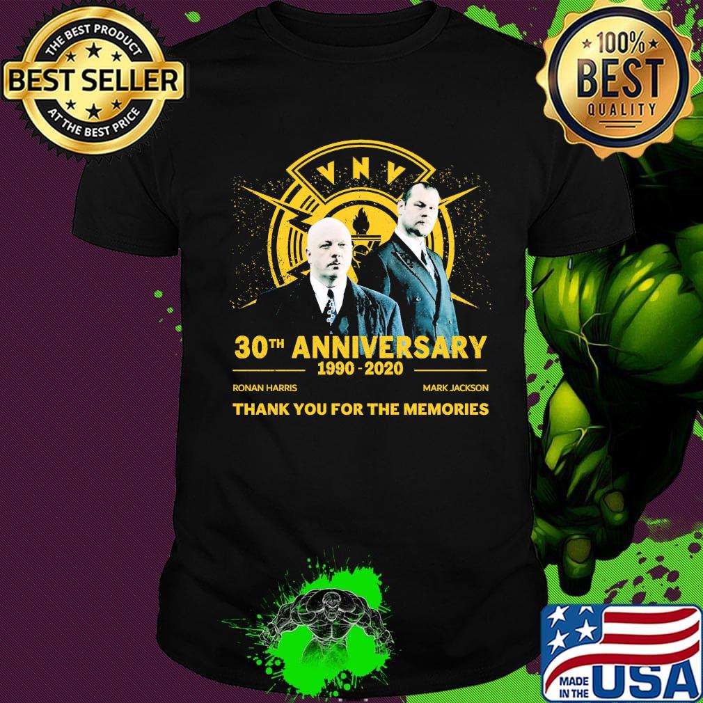Vnv logo 30th anniversary 1990 2020 thank you for the memories shirt