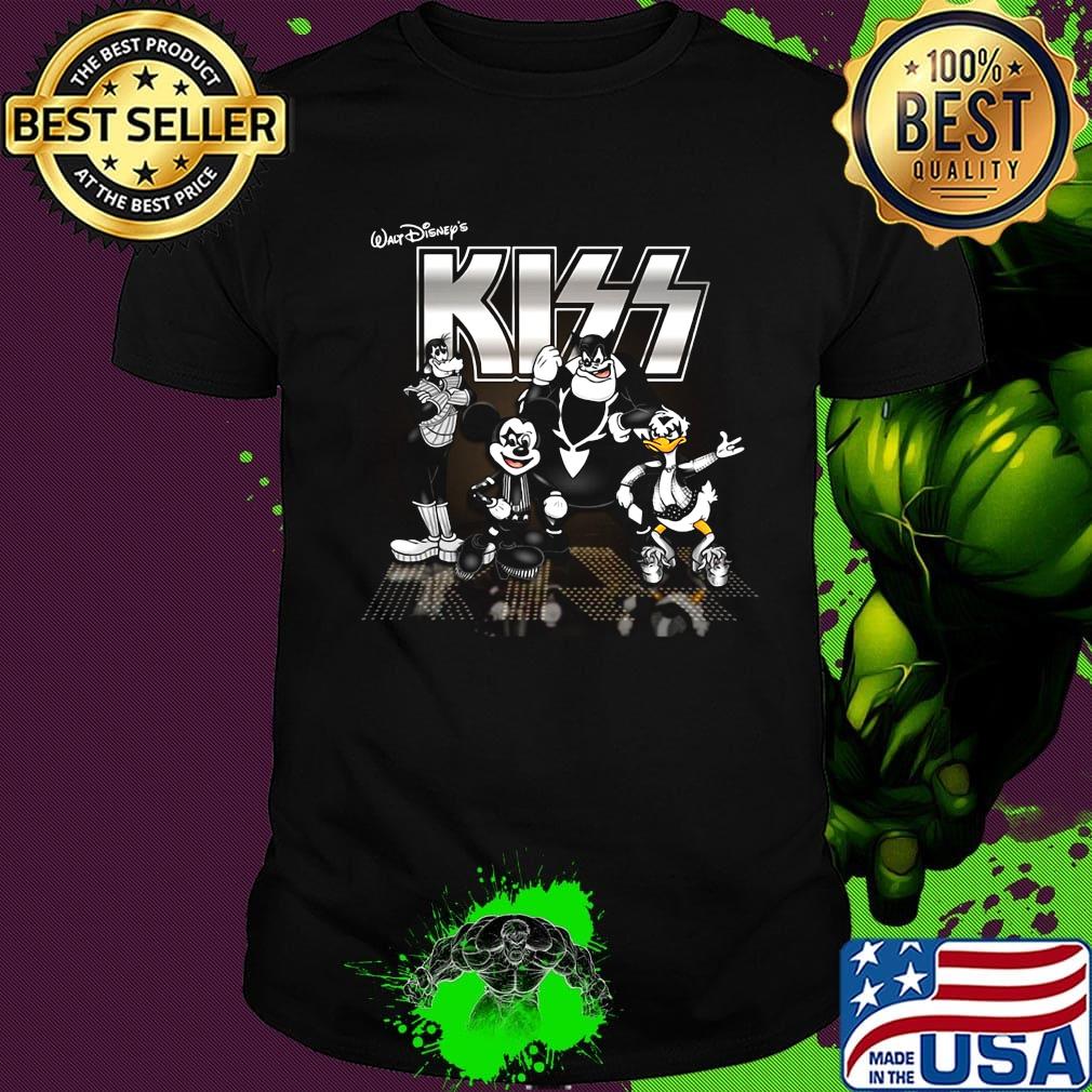 Walt disney's mickey mouse kiss band shirt