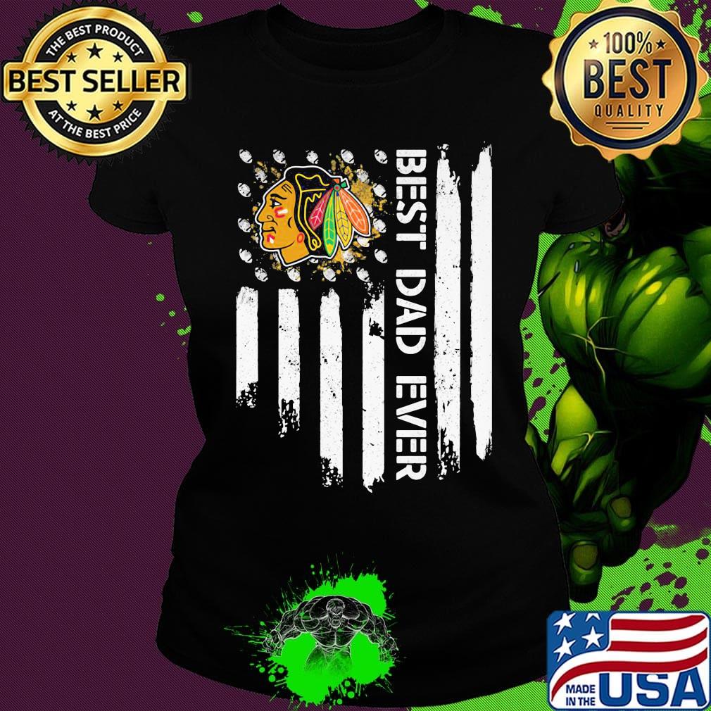 Washington blackhawks best dad ever american flag independence day s Ladies tee Washington blackhawks best dad ever american flag independence day s Ladies tee