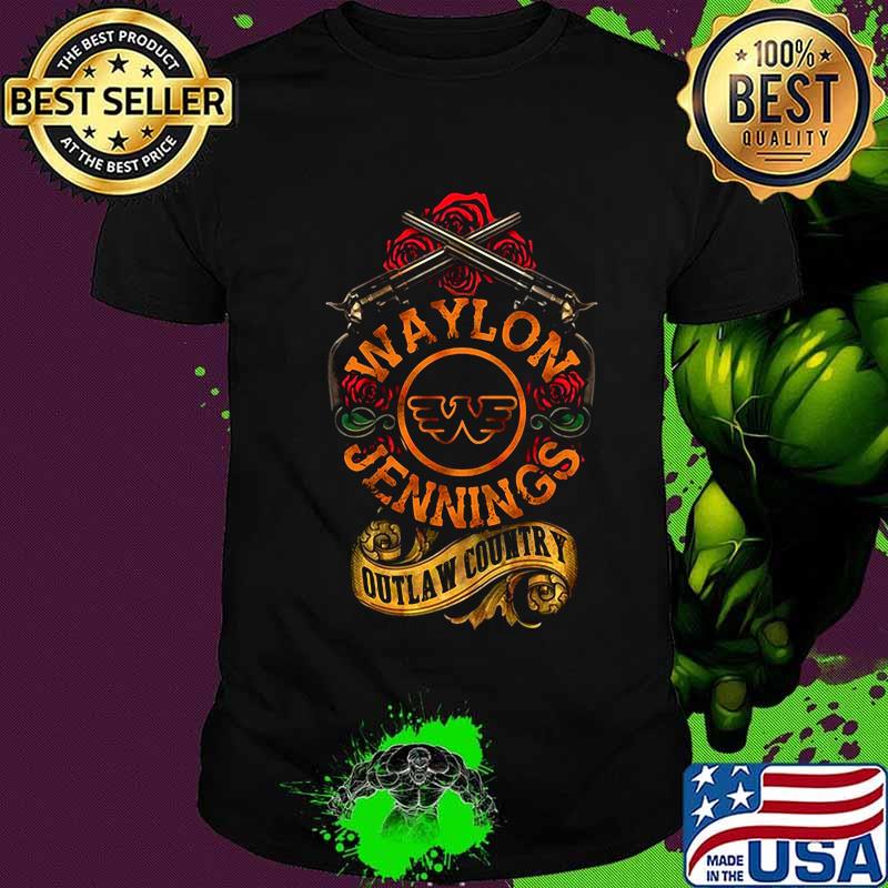 Waylon jennings outlaw country shirt