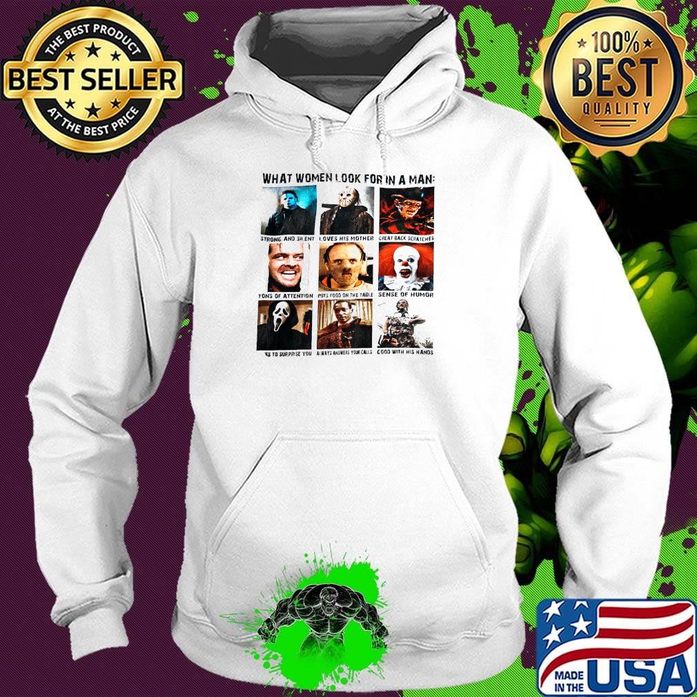 What women look for in a man strong and silent loves his mother Halloween s Hoodie What women look for in a man strong and silent loves his mother Halloween s Hoodie