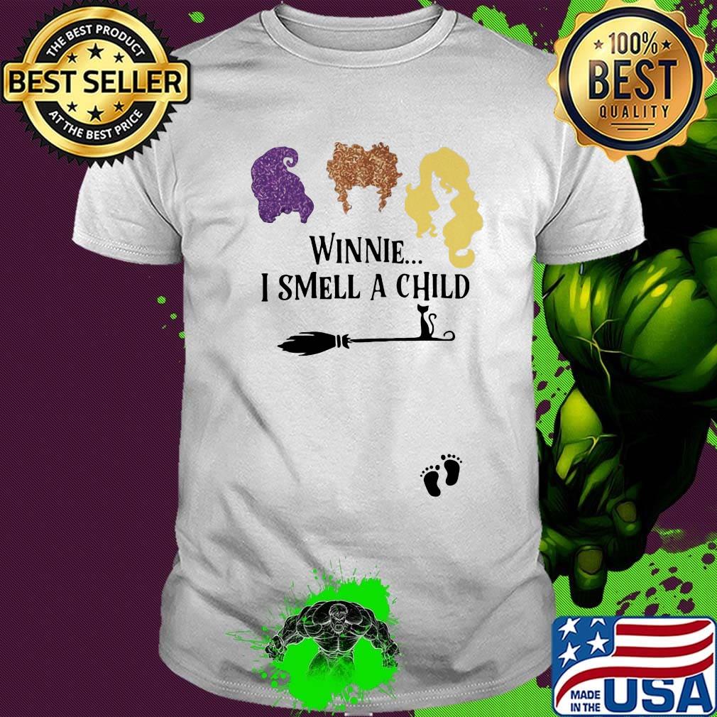 Witch winnie i smell a child cat shirt