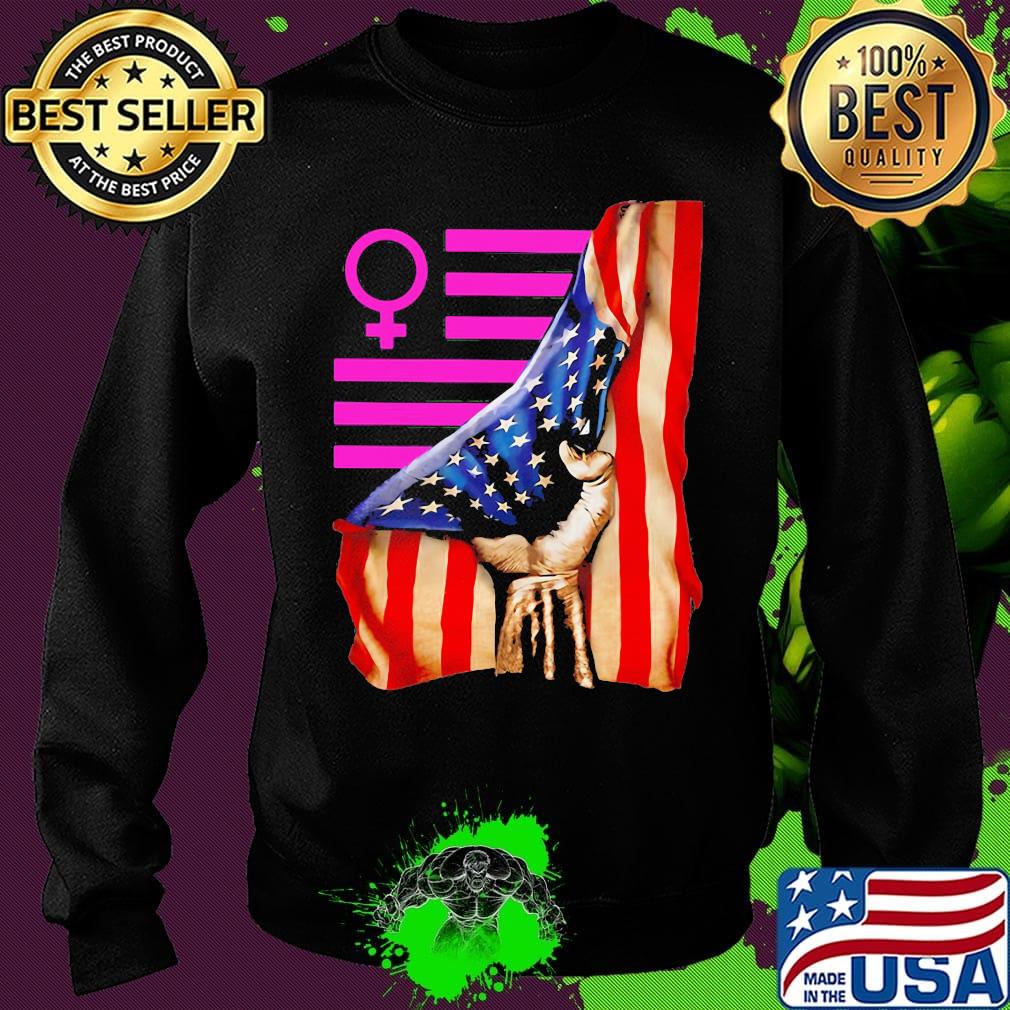 Woman american flag independence day s Sweater Woman american flag independence day s Sweater