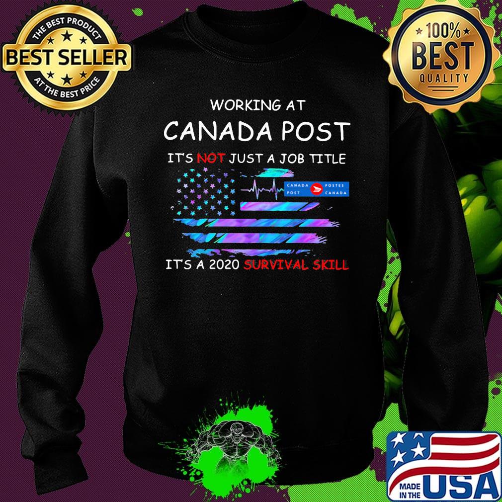 Working at canada post it's not just a job title it's a 2020 survival skill american flag independence day s Sweater Working at canada post it's not just a job title it's a 2020 survival skill american flag independence day s Sweater