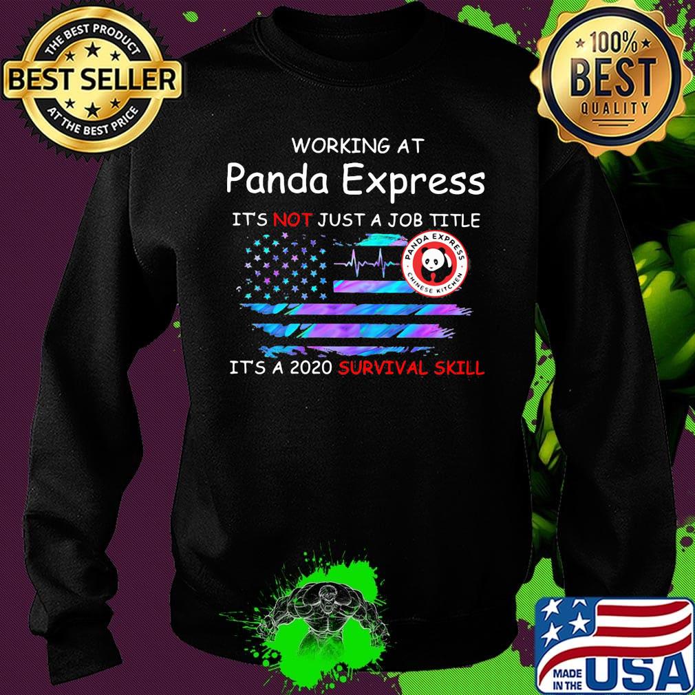 Working at panda express it's not just a job title it's a 2020 survival skill american flag independence day s Sweater Working at panda express it's not just a job title it's a 2020 survival skill american flag independence day s Sweater