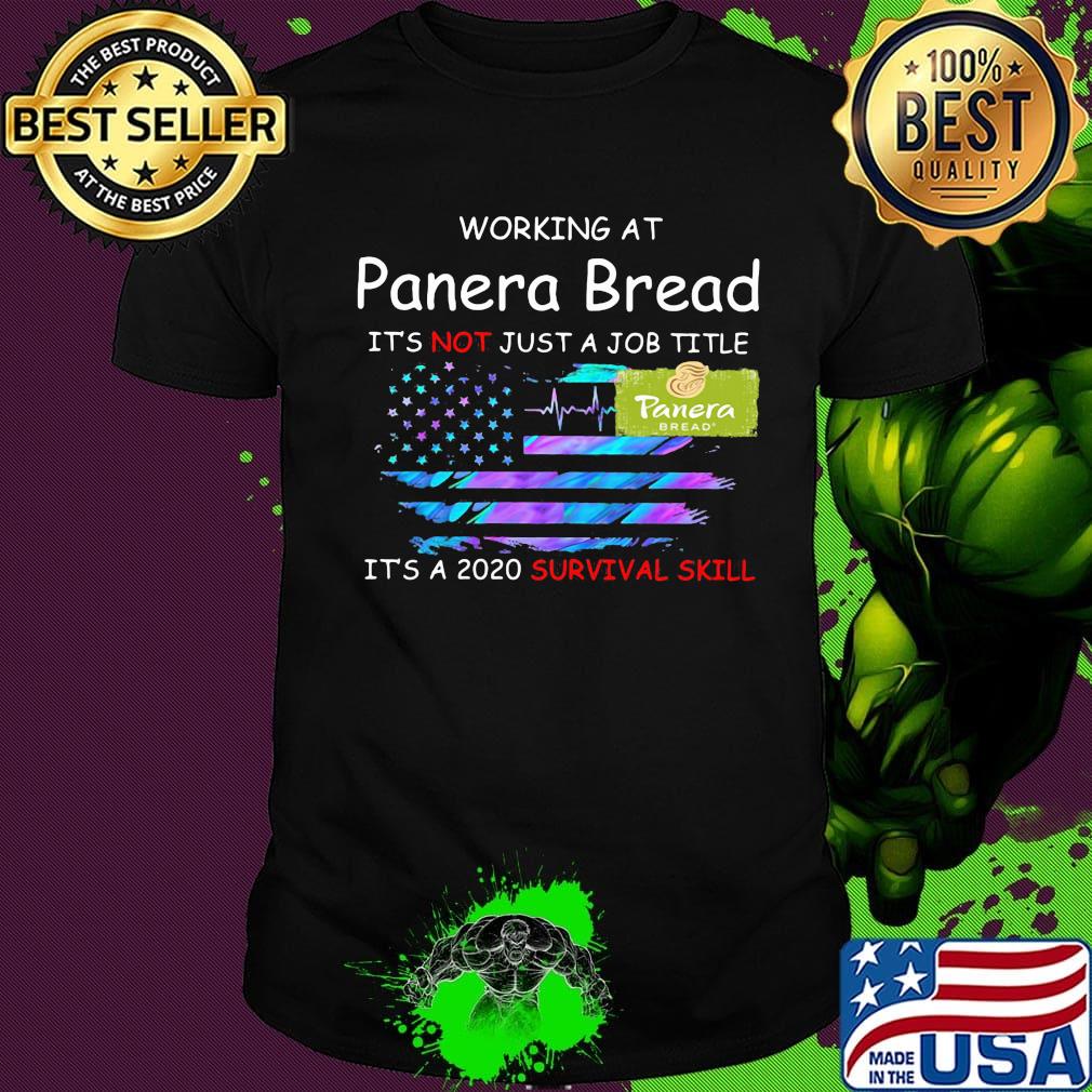 Working at panera bread in the box it's not just a job title it's a 2020 survival skill american flag independence day shirt Working at panera bread in the box it's not just a job title it's a 2020 survival skill american flag independence day shirt