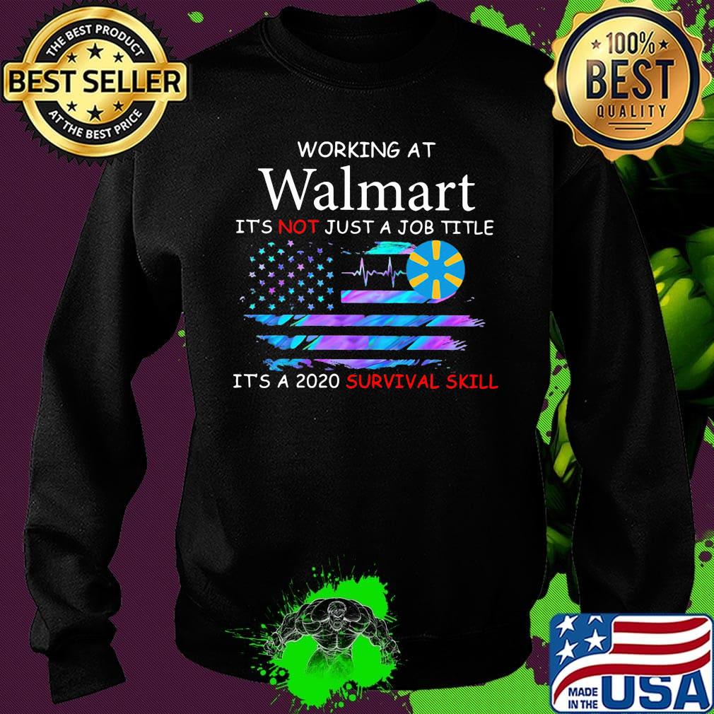 Working at walmart in the box it's not just a job title it's a 2020 survival skill american flag independence day s Sweater Working at walmart in the box it's not just a job title it's a 2020 survival skill american flag independence day s Sweater