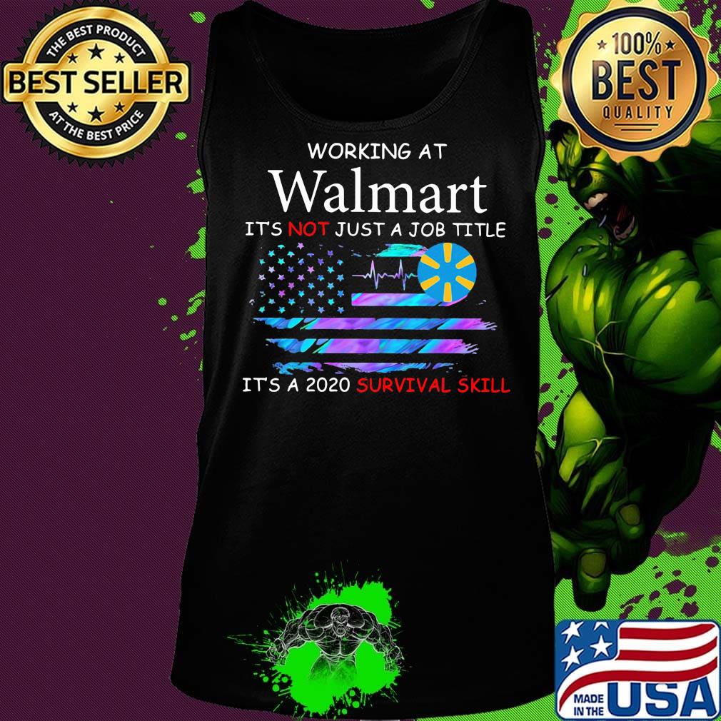 Working at walmart in the box it's not just a job title it's a 2020 survival skill american flag independence day s Tank top Working at walmart in the box it's not just a job title it's a 2020 survival skill american flag independence day s Tank top
