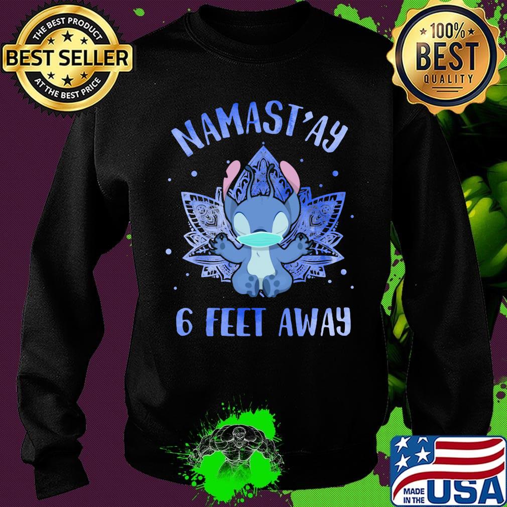 Yoga chill stitch mask namastay 6 feet away light s Sweater Yoga chill stitch mask namastay 6 feet away light s Sweater